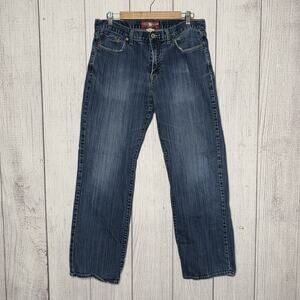 Lucky Brand 361 Straight Jeans 34x32 Medium Wash Vintage Fit Denim